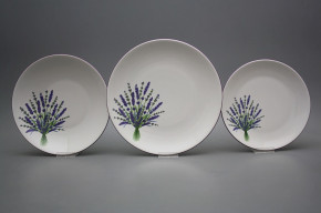 Plate set Coup Lavender 18-piece HFL