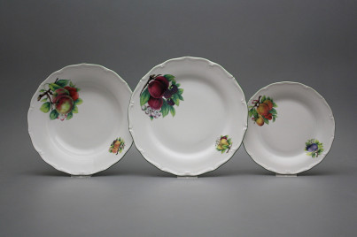 Plate set Verona Fruits 18-piece DZL č.1