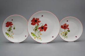 Plate set Coup Poppy 12-piece CL