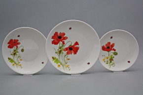 Plate set Coup Poppy 12-piece BB