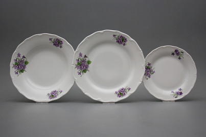 Plate set Verona Violets 12-piece CBB č.1