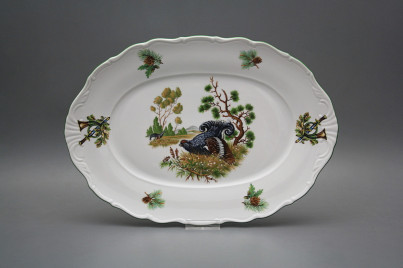 Oval dish 32cm Verona Black grouse FZL č.1