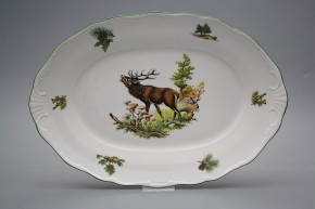 Oval dish 36cm Verona Roaring deer FZL