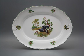 Oval dish 36cm Verona Black grouse FZL