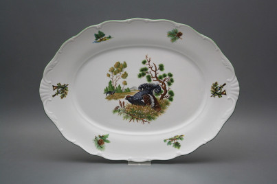 Oval dish 36cm Verona Black grouse FZL č.1