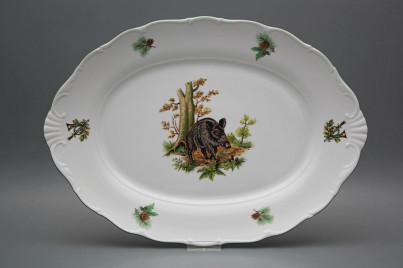 Oval dish 40cm Verona Wild boar FZL č.1