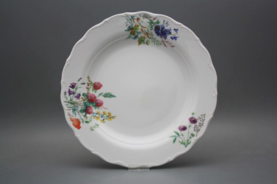 Flat round dish 31cm Verona Flowering meadow CBB č.1