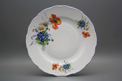 Flat round dish 31cm Verona Field flowers CAL č.1