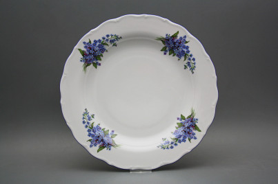 Flat round dish 31cm Verona Forget-me-not EAL č.1