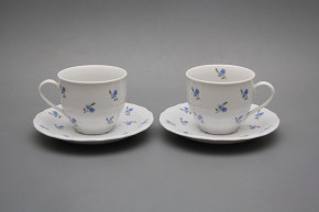 Cup high 0,18l with saucer Verona Forget-me-not Sprays BB