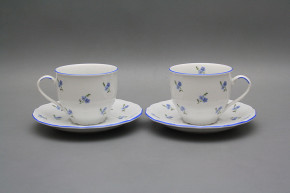 Cup high 0,18l with saucer Verona Forget-me-not Sprays AL