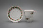 Mug 0,3l with saucer Verona Christmas holly CL č.2