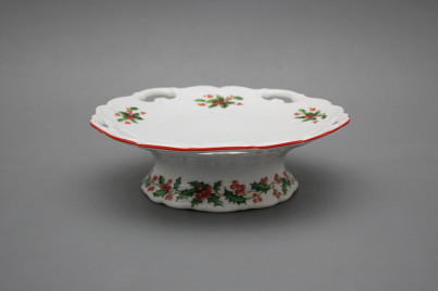 Candy dish Verona Christmas holly CL č.1