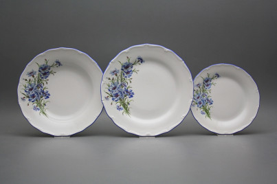 Plate set Verona Cornflowers 12-piece HAL č.1