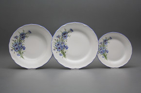 Plate set Verona Cornflowers 36-piece HAL