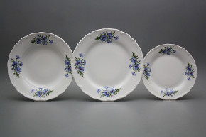 Plate set Verona Cornflowers 18-piece EBB