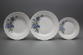 Plate set Verona Cornflowers 24-piece HBB