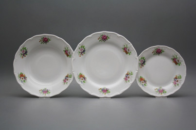 Plate set Verona Meissen bouquet 12-piece ABB č.1