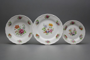 Plate set Verona Meissen bouquet 12-piece FBB