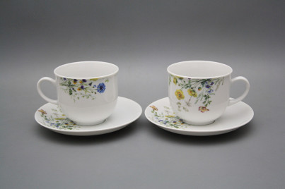 Cup high 0,2l with saucer Opal Flowering meadow Pattern B HBB č.1