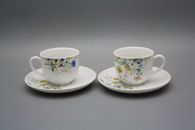 Cup high 0,14l with saucer Opal Flowering meadow Pattern B HBB č.1