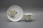 Cup high 0,14l with saucer Opal Flowering meadow Pattern B HBB č.2