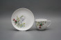 Cup high 0,14l with saucer Opal Flowering meadow Pattern C HBB č.2