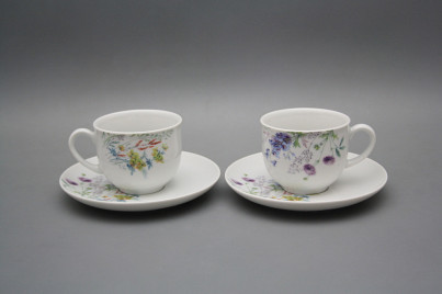 Cup high 0,14l with saucer Opal Flowering meadow Pattern D HBB č.1