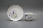 Cup high 0,14l with saucer Opal Flowering meadow Pattern D HBB č.2