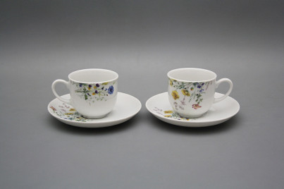 Cup high 0,1l with saucer Opal Flowering meadow Pattern B HBB č.1