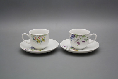 Cup high 0,1l with saucer Opal Flowering meadow Pattern D HBB č.1