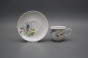 Cup high 0,1l with saucer Opal Flowering meadow Pattern D HBB č.2