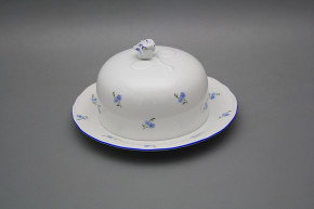 Cheese dish round Rokoko Forget-me-not Sprays AL