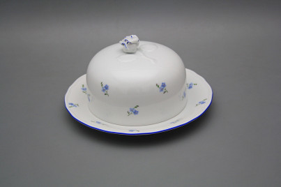 Cheese dish round Rokoko Forget-me-not Sprays AL č.1