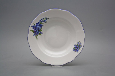 Deep plate 23cm Rose Forget-me-not DAL č.1