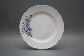 Flat plate 25cm Rose Cornflowers HAL