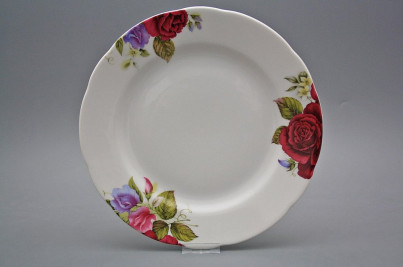 Flat plate 25cm Rose Burgundy rose CBB č.1