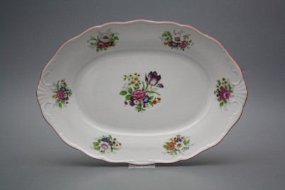 Oval dish 32cm Verona Meissen bouquet FCL č.1