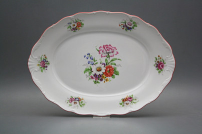 Oval dish 36cm Verona Meissen bouquet FCL č.1