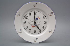 Plate clock Rose Geese FML