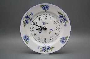 Plate clock Rose Cornflowers BAL