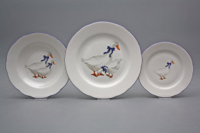 Plate set Rose Geese 18-piece IML