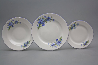 Plate set Rose Cornflowers 36-piece DAL č.1