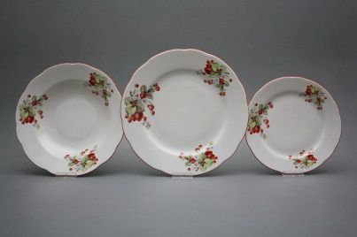 Plate set Rose Strawberries 36-piece CCL č.1