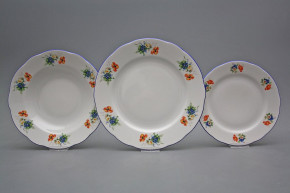 Plate set Rose Field flowers 36-piece AAL