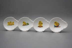 Shell dish small 12,5cm Easter chicks BB