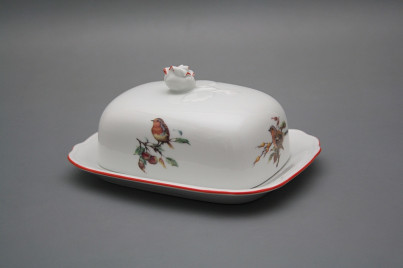 Butter dish small Rokoko Birds CL č.1