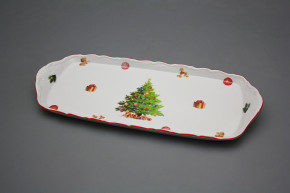 Tray square 37cm Verona Christmas Tree JCL