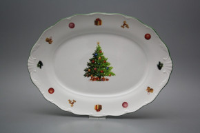 Oval dish 32cm Verona Christmas Tree JZL