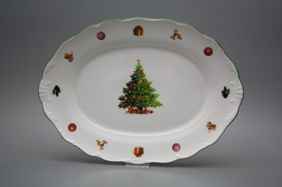 Oval dish 32cm Verona Christmas Tree JZL č.1